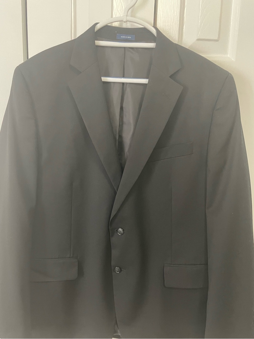 Stafford Men's Black Two-Button Suit Jacket